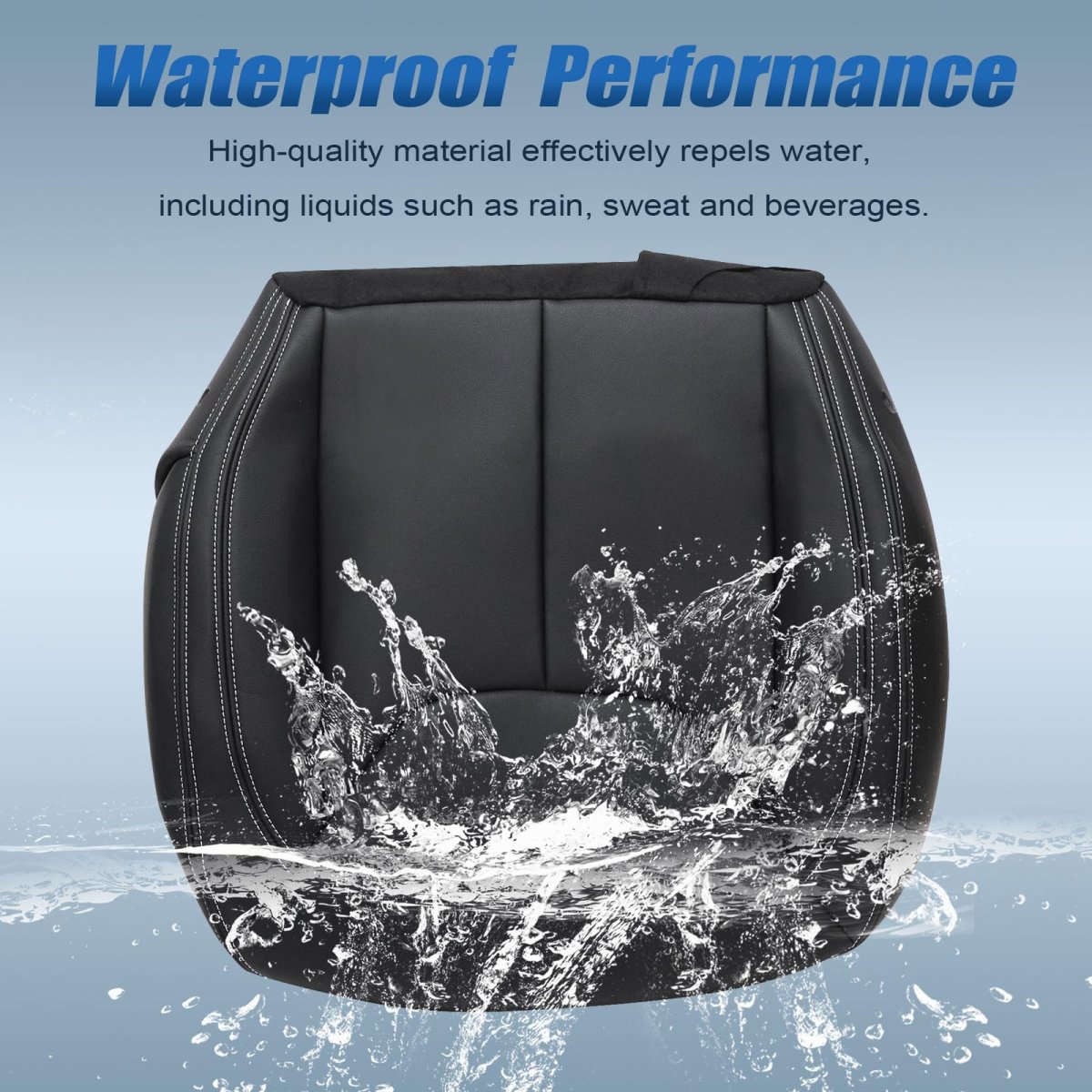 Black Driver Side Bottom Foam Replacement Leather Seat Cover For Jeep Wrangler Rubicon 2013 2014 2015 2016 2017