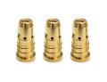 3-pk D114q Bernard Quik Tip Gas Diffuser Replacement 1 4 Recess For Btb Clean Air S-gun And Dura-flux Mig Guns 