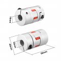 Uxcell Shaft Coupling 16mm To Bore L66xd40 Flexible Coupler Joint For Servo Stepped Motor