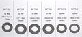 Fiber Drain Plug Gasket Assortment 90 Pcs Auto Parts