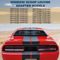 Rear Window Louver For 2008-2023 Dodge Challenger Windshield Sun Shade Cover Abs Plastic Black