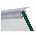 Frameless Shower Door Polycarbonate Seal With 90 Degree 1-3 4 Long Vinyl Fin For 1 2 Glass 73 