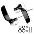 Motorcycle Gloss Black Saddlebag Latch Kit Saddle Bag Lid Lifter Replacement For Ultra Limited Flhtk 2014-later