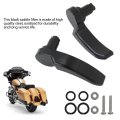 Motorcycle Gloss Black Saddlebag Latch Kit Saddle Bag Lid Lifter Replacement For Ultra Limited Flhtk 2014-later