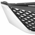 Non Radar Cruise Control To1200356 Factory Style Front Bumper Grill Grille Assembly With Premium Package And Chrome Moulding