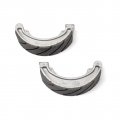 Niche Cycle Supply Rear Grooved Brake Shoes For Honda Vt 500 C Shadow 83-86 