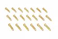 Mrs-ha-0391 Extended Wheel Studs 12mm X 1 5rh Chromo Steel Gold Pack Of 20 