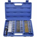 Neiko 00325a Wire Brush Drill Attachments With 1 4-inch Hex Shank Sae And Mm Brushes Assortment Mountable On Power Or Die 