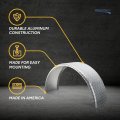 Recpro Trailer Round Aluminum Fender Diamond And Smooth Design Diamond Plate 10 X 34 17