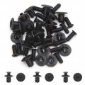Uxcell Universal 20 Pcs Plastic Rivet Splash Guard Push Type Fastener Clip 8mm For Automotive