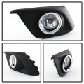 Acanii For 2014-2016 Mazda 3 Glass Lens Bumper Fog Lights Driving Lamps W Switch Assembly Driver Passenger Side