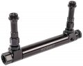 Jegs Billet Adjustable Fuel Log Fuel Line For Holley 4150 4500 Dual Feed Carbs Inlet Feed -10an Outlet Return Port Includes 