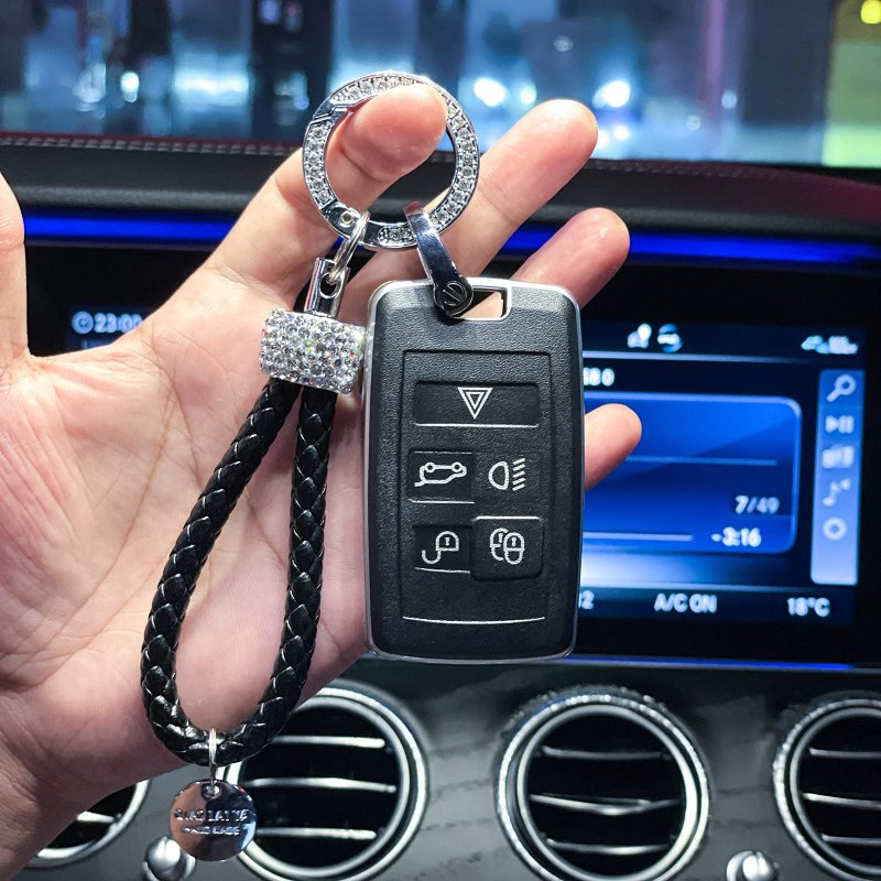 Soft Tpu Key Fob Cover For Land Rover Range Vogue Sport Discovery 5 And Jaguar Full Protection Remote Case B Black