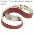 Uxcell 2-inch X 42-inch Aluminum Oxide Sanding Belt 240 Grits Sandpaper Lapped Joint For Sander 10pcs