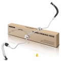 A-premium Power Steering Hose Return Line Assembly Compatible With Volvo Xc70 S80 V70 2008-2010 3 2l Gas