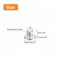 Uxcell M5-0 8 X 6mm 50pcs Flat Round Head Screws 304 Stainless Steel Phillips Drive Machine Hardware Fastener For Furniture