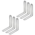 6pcs Adjustable L-shape Corner Brace With Slot 3 15 X Inch Stainless Steel Slotted Right Angle Bracket For Wooden Furniture 