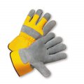West Chester 500y Premium Split Cowhide Palm A Xxx-large Pack Of 12 Work Wear Gloves With Rubberized Cuff Wing Thumb 