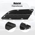 X Autohaux 1 Pair 51117198901 51117198902 Left Right Side Car Front Bumper Exterior Lower Mesh Grill Fog Light Grille Black For