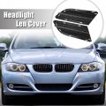 X Autohaux 1 Pair 51117198901 51117198902 Left Right Side Car Front Bumper Exterior Lower Mesh Grill Fog Light Grille Black For