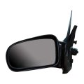 Door Mirror For Chevy Cavalier 1995 To 2005 Black Plastic Housing Manual Adjustment Non Powered 3 Mounting Holes Fits 10362466 