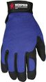 Mcr Safety 900xxl Fasguard Parity By Clarino Synthetic Leather Palm Multi-task Gloves With Blue Spandex Back And Adjustable 