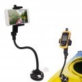 Topyond Kayak Phone Mount Holder 360 Degree Rotatable Universal And Flexible Long Arm For Canoe Boat