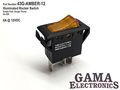 Amber Illuminated Off-on Rocker Switch 6a 12vdc