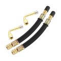 4pcs Tire Valve Stem Extension Tool 2 Flexible Dual Extender Pipe 13cm 5 1 90 Degree Adapters For Car Truck Motorcycle Bike 