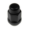 Acorn Nut Lock Set For Dodge Dakota 1990 To 2004 Black Matte Alloy Steel Wheel Locks Fine Thread Bulge Seat 20 Piece With Key