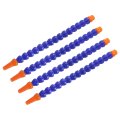 4pcs G3 8 Thread Flexible Water Oil Coolant Pipe Hose 300mm Plastic Adjustable Round Nozzle Cooling With Internal Tube For 