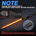 Mictuning Triple Tailgate Light Bar Waterproof Plug-and-play Aluminum Frame With 4-way Flat Connector Amber Sequential Turn