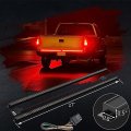 Mictuning Triple Tailgate Light Bar Waterproof Plug-and-play Aluminum Frame With 4-way Flat Connector Amber Sequential Turn