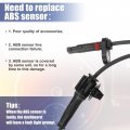 Uxcell Rear Right Abs Sensor Wheel Speed No 57470-swa-003 57470-swa-013 For Honda Cr-v 2007-2011