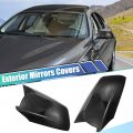 X Autohaux 1 Pair Door Wing Rearview Side Mirror Cover Cap Carbon Fiber Pattern For Bmw 535i Gt 2011-2013 530i 2012-2013 528i