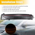 X Autohaux 1 Pair Car Led Front Left Right Side Mirror Turn Signal Light 26165-4ba0c 26160-4ba0c For Nissan Rogue 2014 2015