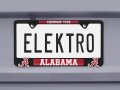 Elektroplate Officially Licensed A University Of Alabama Black Metal License Plate Frame With 3d Logos Affixed Premium Car Tag