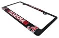 Elektroplate Officially Licensed A University Of Alabama Black Metal License Plate Frame With 3d Logos Affixed Premium Car Tag