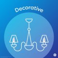 Ge Led Light Bulbs 40 Watt Daylight Decorative Clear Medium Base 12 Pack