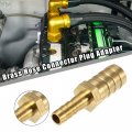 X Autohaux 2 Pcs 14mm 8mm Straight Shaped Hose Barb Barbed Tube Pipe Fitting Brass Connector