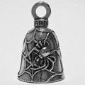 Guardiana Black Widow Spider On Web Motorcycle Biker Luck Gremlin Riding Bell 