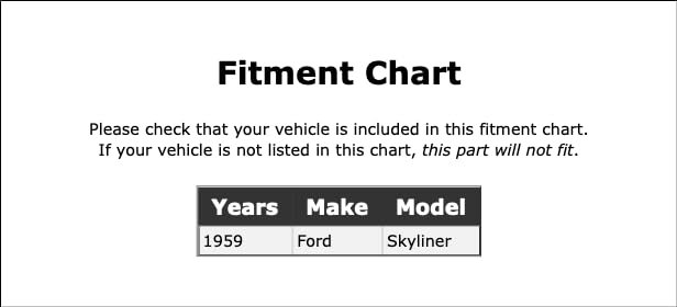 Front Upper Suspension Ball Joint For Ford Skyliner 1959 Pc-196354