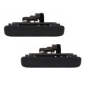 Rear Exterior Door Handles Pair For Ford E-350 Econoline 1992 To 1998 Hinged Textured Black Plastic Replaces 8c2z1526604bd 