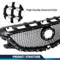 Front Bumper Upper Mesh Hood Grille For 2014 2015 2016 Mazda 6 Atenza Black And Silver Abs Replacement Grill