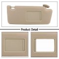 Ocpty Right Passenger Side Beige Sun Visor Without Sunroof Fit For 2005 2006 2007 2008 2009 2010 2011 2012 2013 2014 Toyota