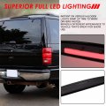 Auto Dynasty High Mount 3d Led Bar Third Tail Brake Light Rear Stop Lamp Compatible With Ford Expedition 97-02 Chrome Housing