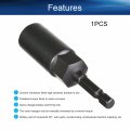 Auniwaig 1 4 Quick-change Hex Shank 15mm Nut Setter Driver Drill Bit 80mm Length Metric No Magnetic 1pcs