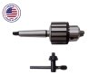 Wood Lathe Drill Chuck 1 2 In Heavy Duty Keyed For Rigid Wl1200 Stainless Steel