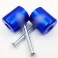 Motorcycle Hand Bar Ends For Suzuki Katana 600 750 Sv650 Sv1000 S Tl1000s Bandit 1200 Blue Anodized Billet Aluminum Handlebar