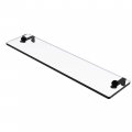 Allied Brass Rc-1 22 Inch Vanity Beveled Edges Glass Shelf Matte Black 